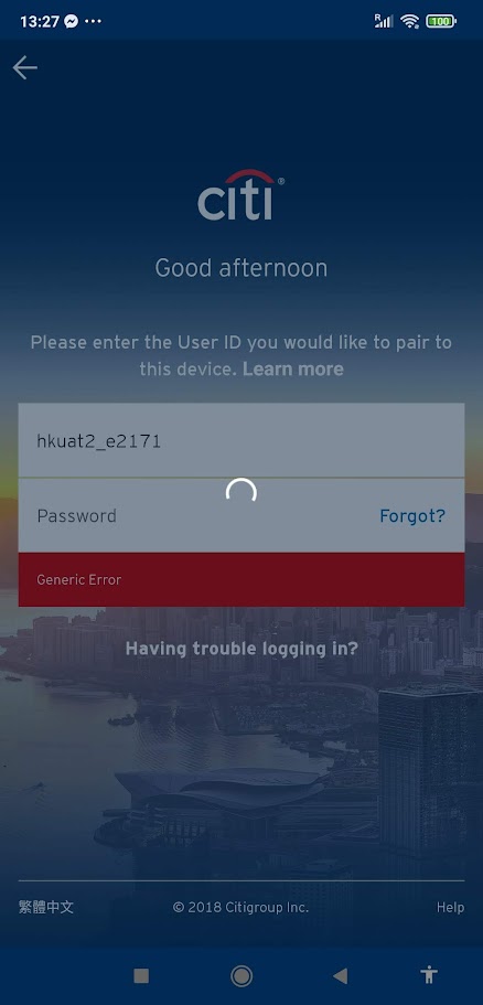 Citibank App Accessibility